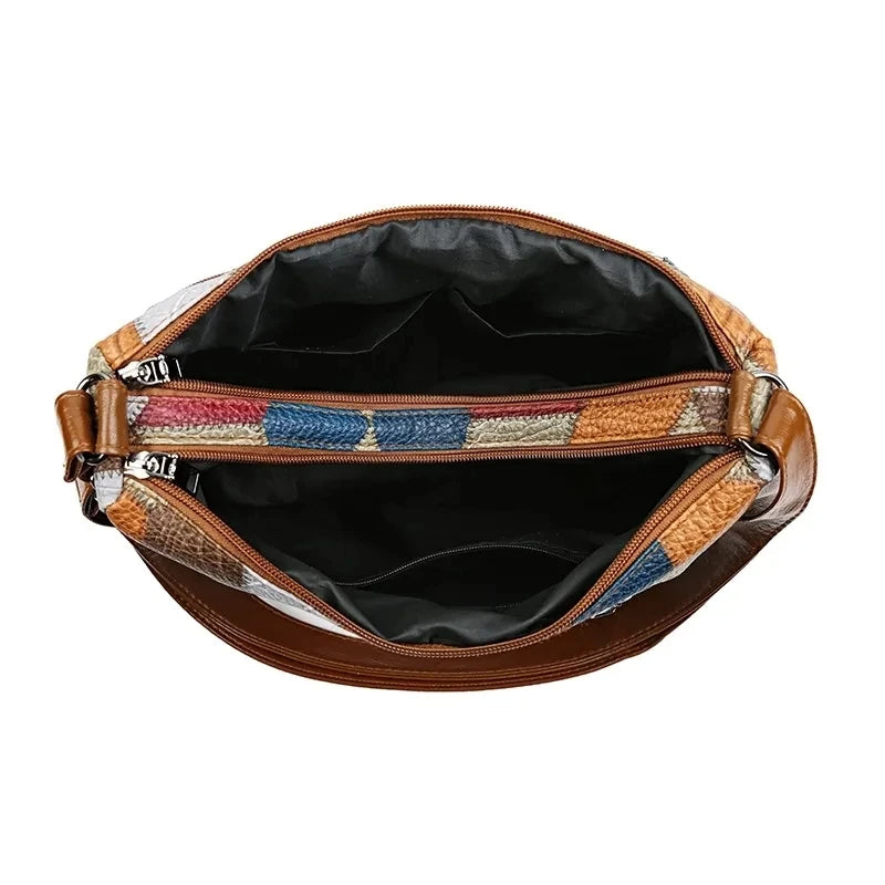 Lisa™ | Fern Patchwork Skuldertaske
