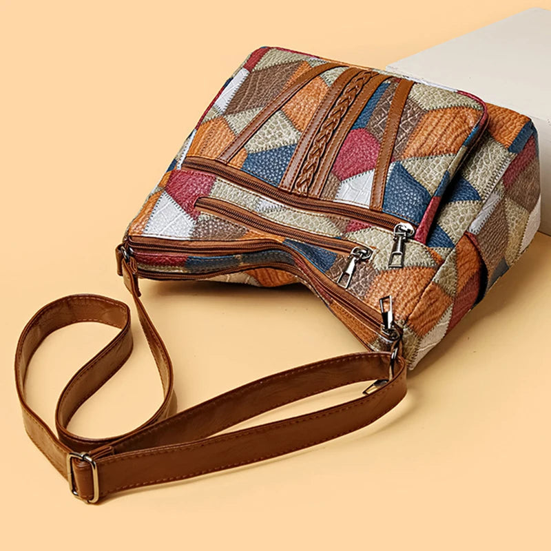 Lisa™ | Fern Patchwork Skuldertaske