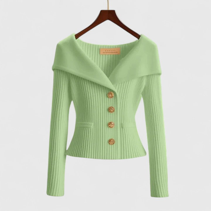 Katrine™ | Elegant strikcardigan