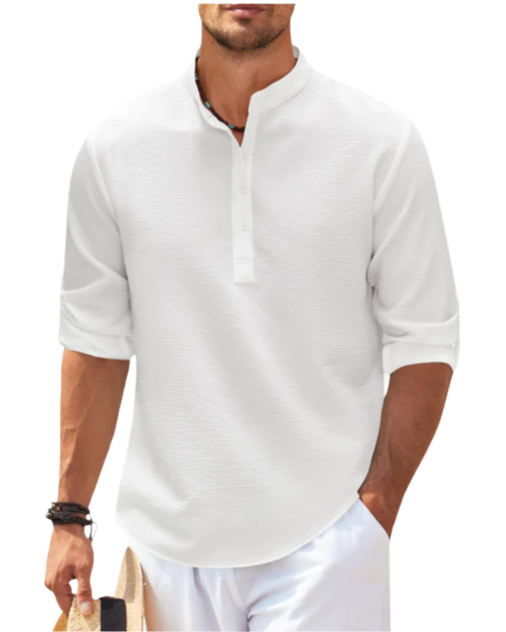 Langærmet poloshirt