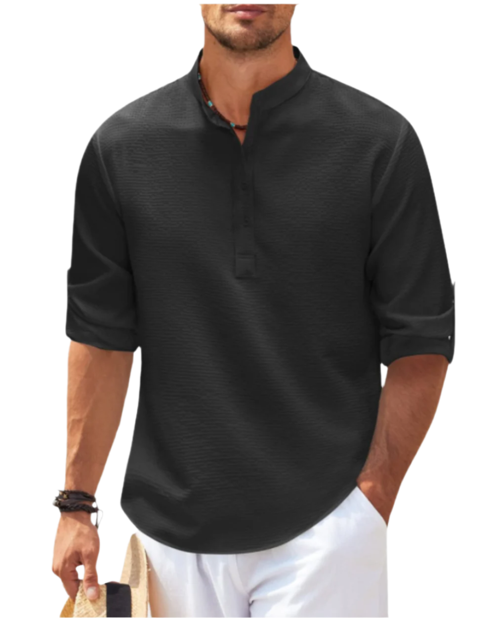 Langærmet poloshirt