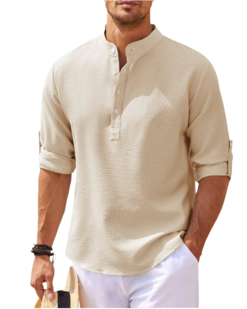 Langærmet poloshirt