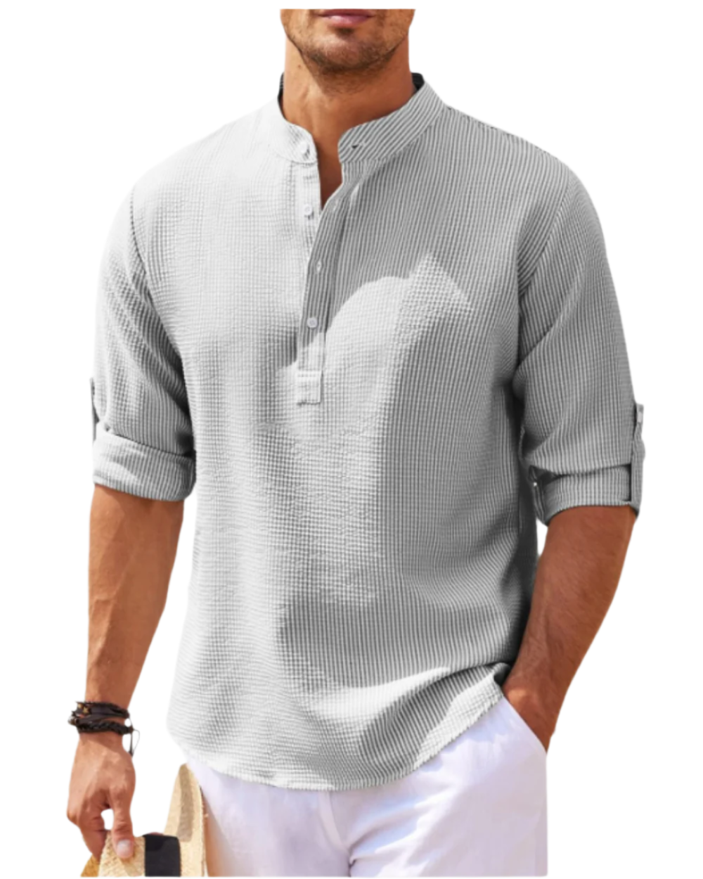 Langærmet poloshirt