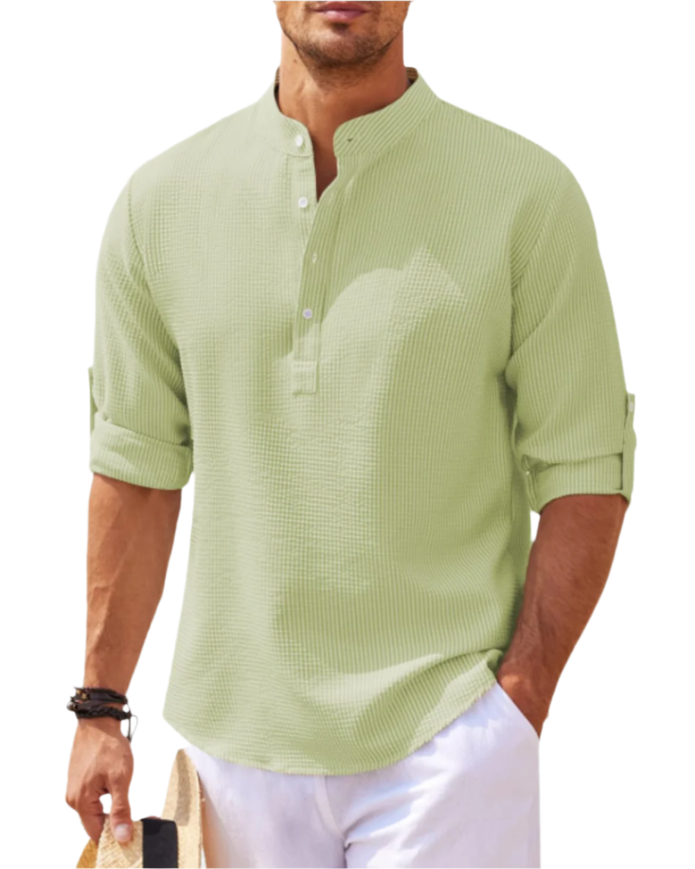 Langærmet poloshirt