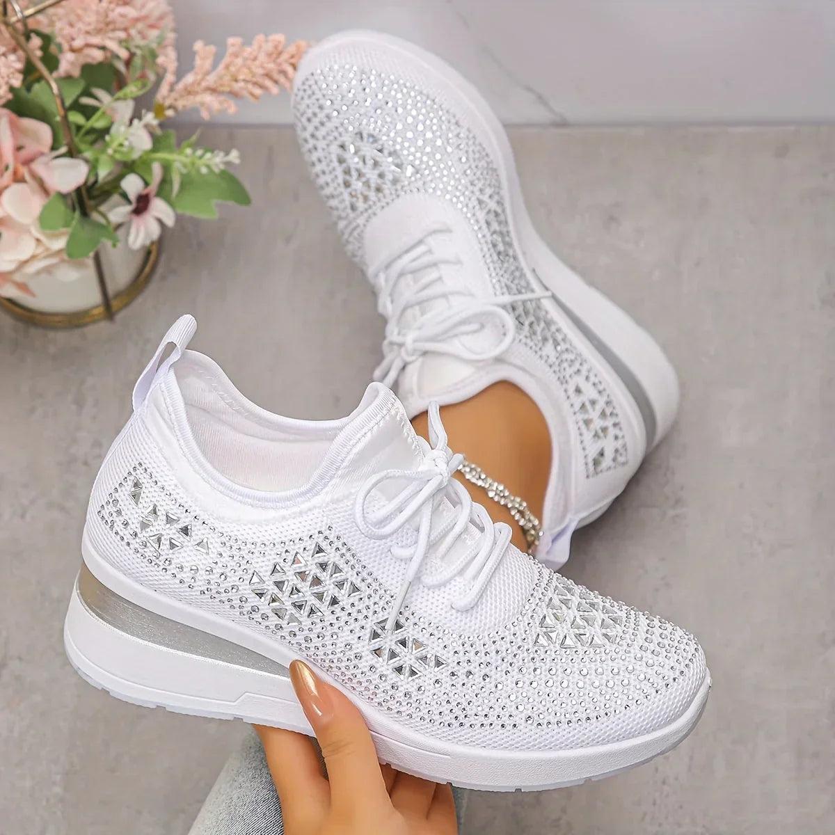 Giselle™ – Ortopædiske sneakers med strass