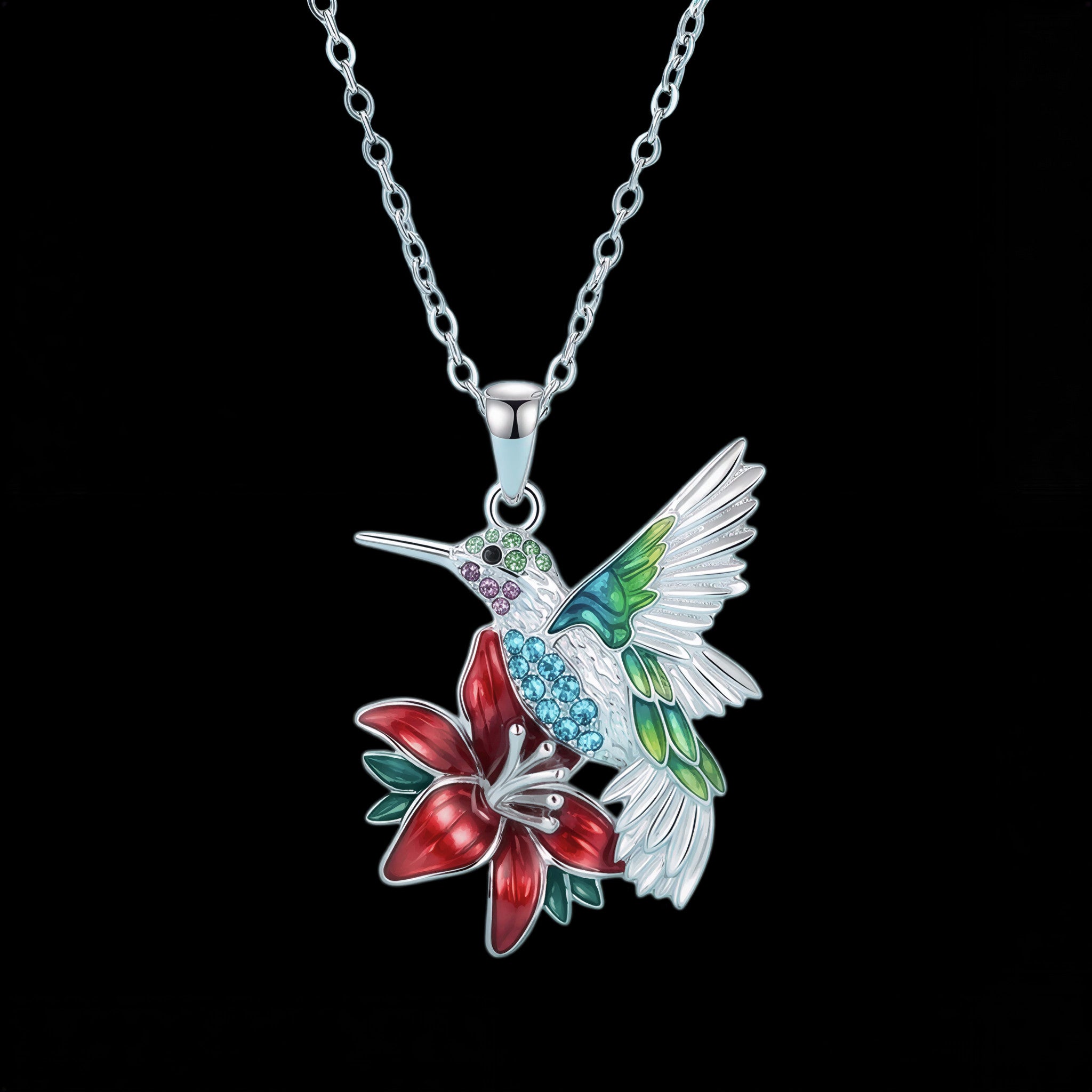 Magisk kolibri øreringe med gratis halskæde | Begrænset tilbud