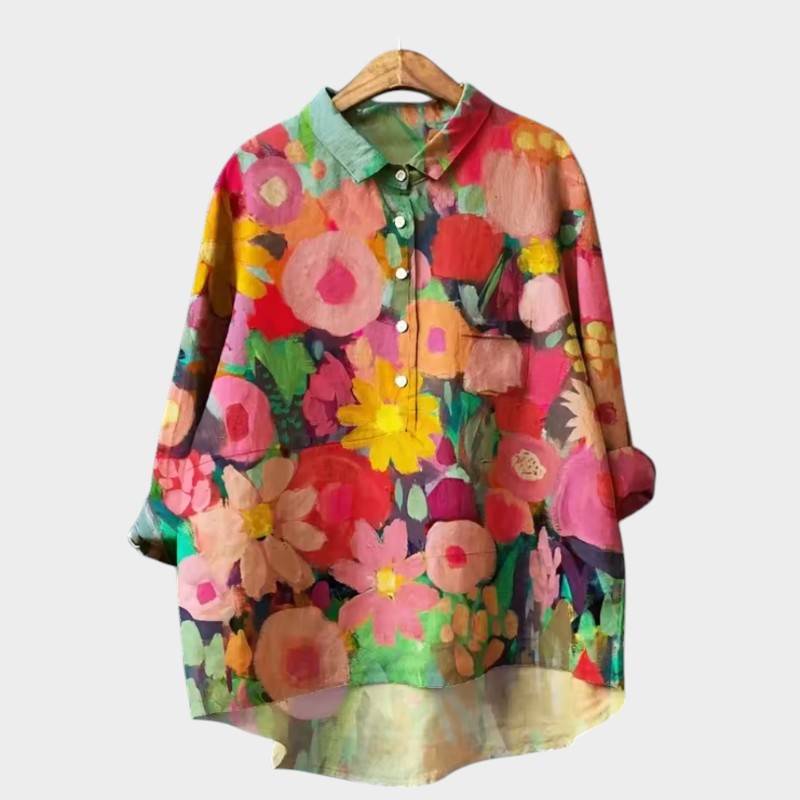 Sofia™ | Kunstnerisk Printbluse