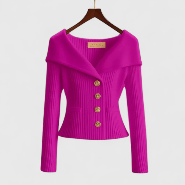 Katrine™ | Elegant strikcardigan