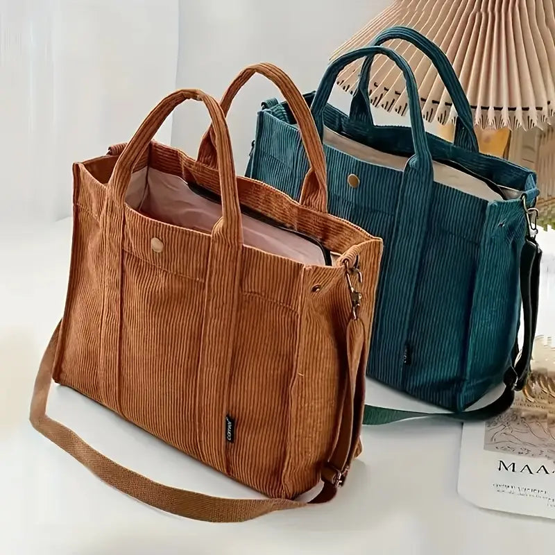 Marella – Vintage-inspireret fløjls-tote
