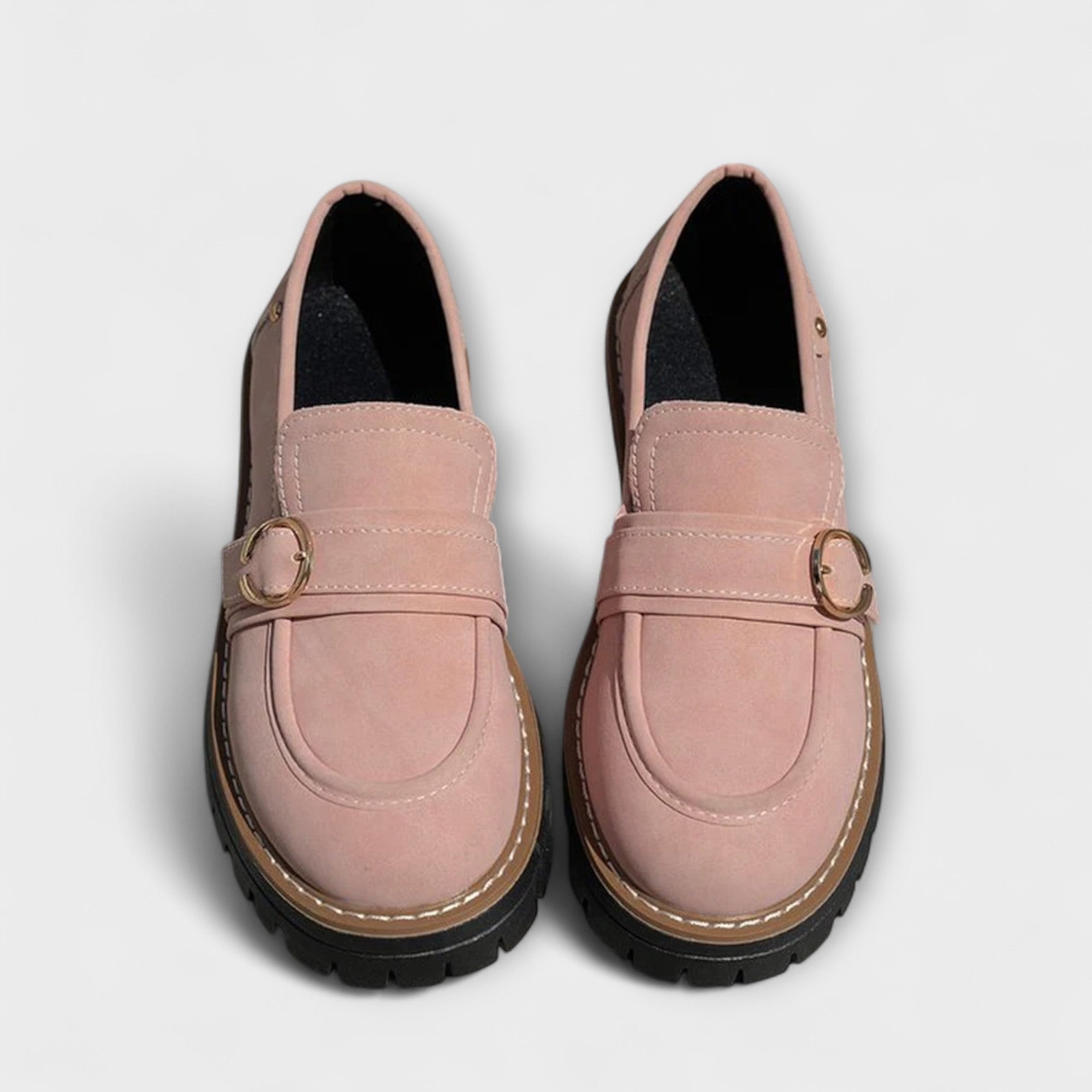 Lora – Casual Loafers med Rund Snude