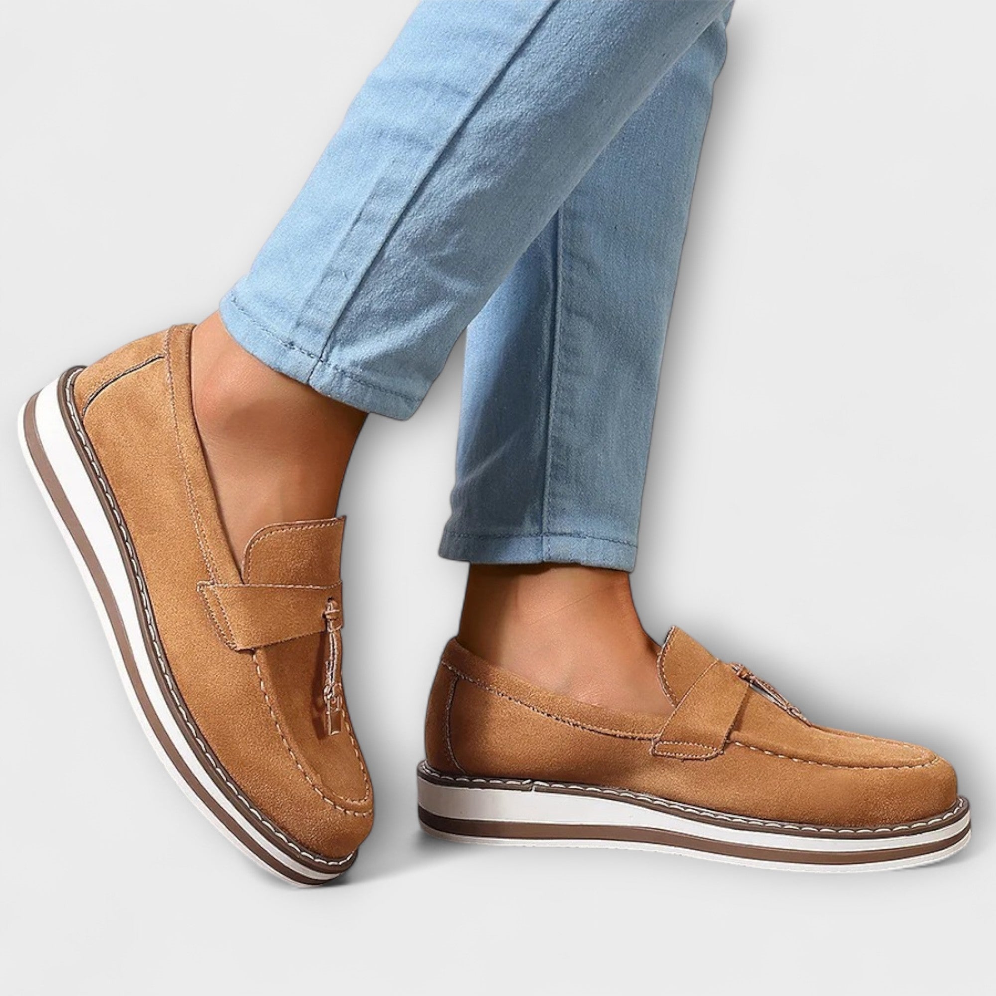 Halo – Casual Loafers med Rund Snude