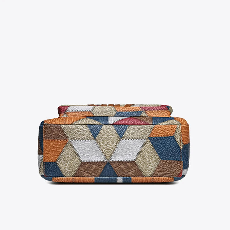 Lisa™ | Fern Patchwork Skuldertaske