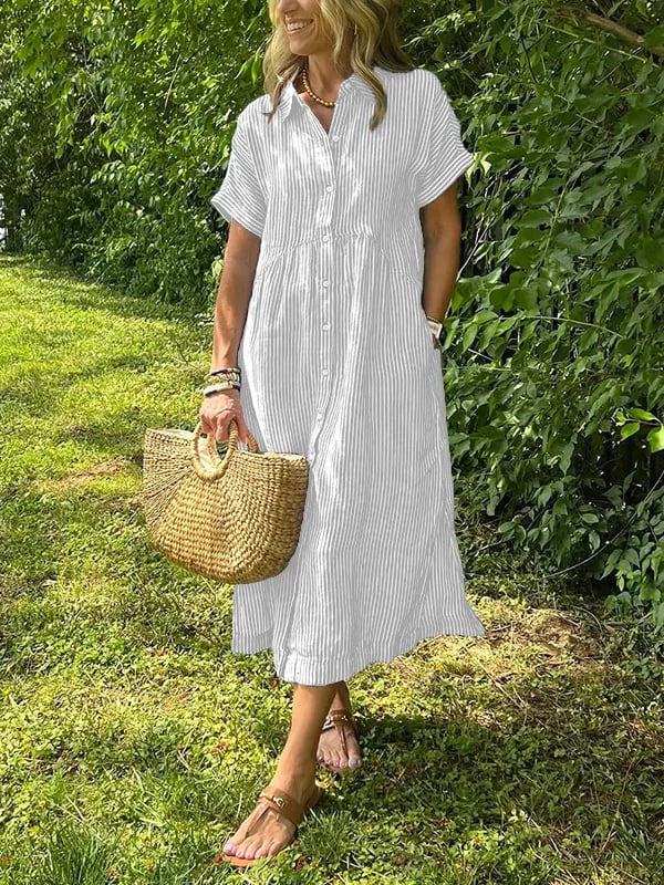 Sofia™ | Lad Sommerkjole Med Knapper