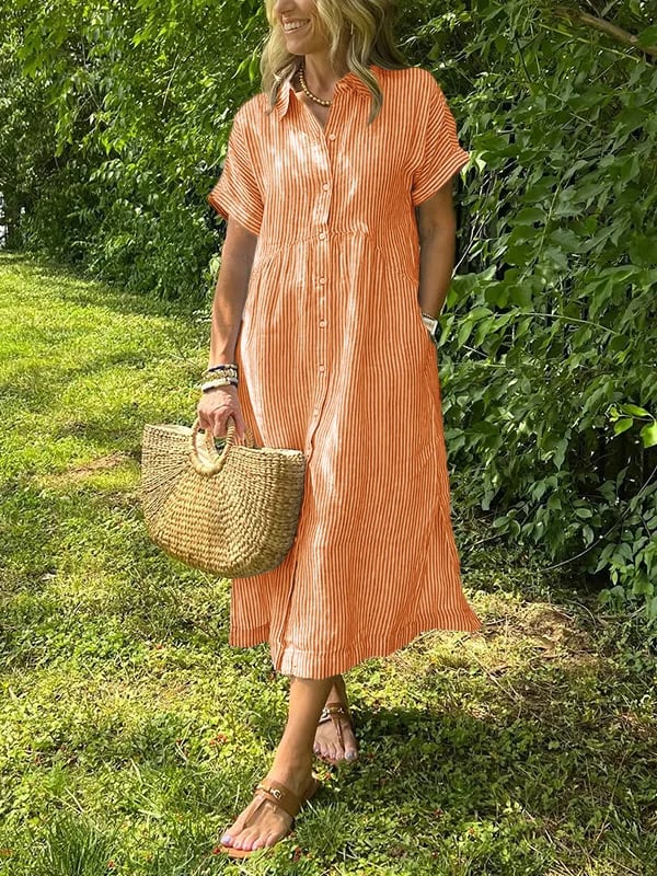Sofia™ | Lad Sommerkjole Med Knapper