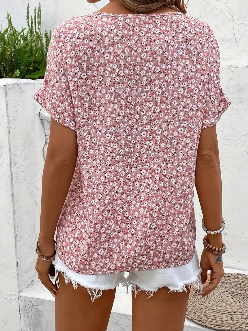 Sofia™ | Elegant Blomstret Bluse 