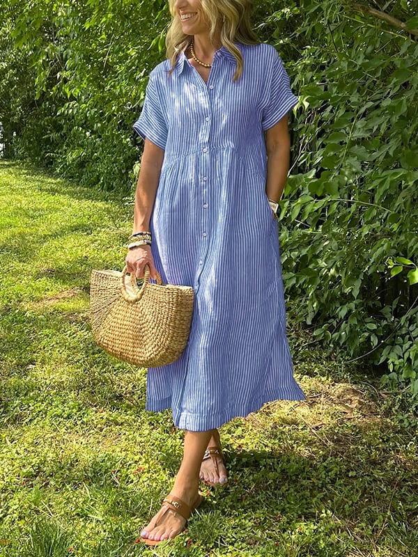 Sofia™ | Lad Sommerkjole Med Knapper