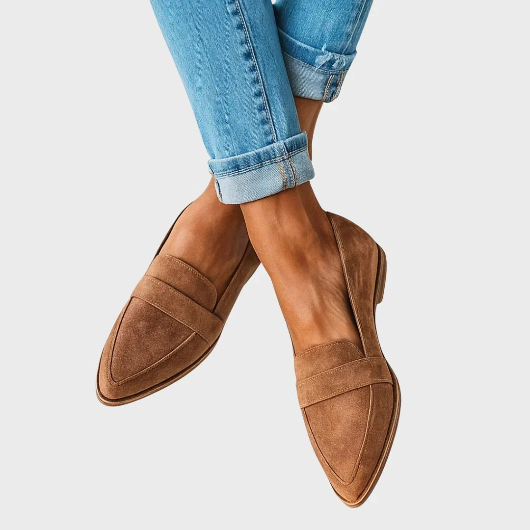 Helen | Ortopædiske Bløde Ruskindsloafers