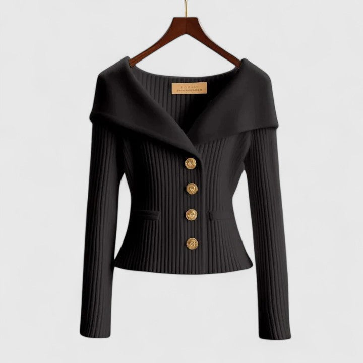 Katrine™ | Elegant strikcardigan