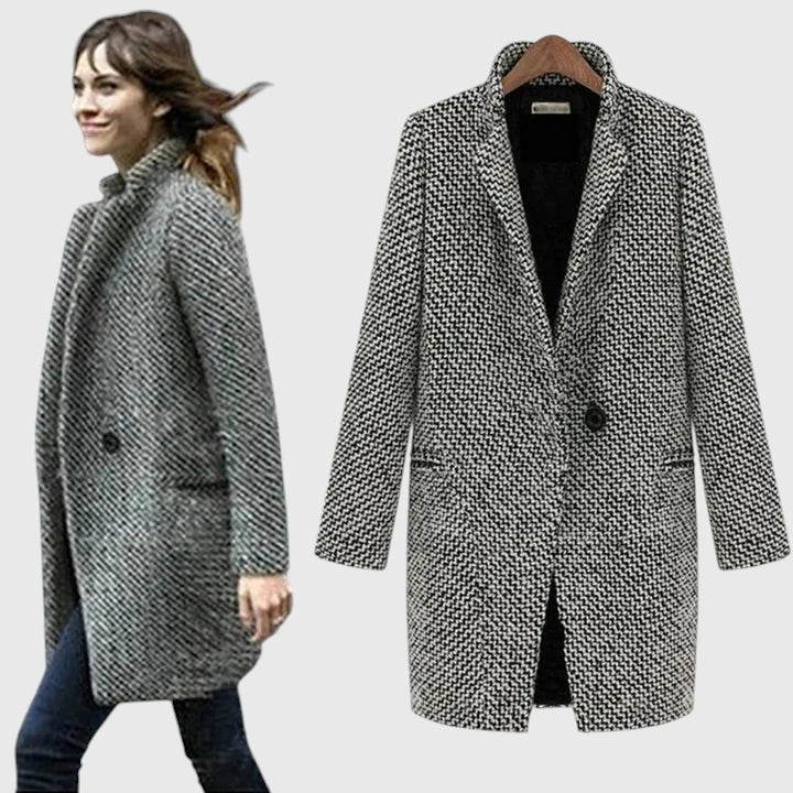 Diana™ | Elegant Frakke i Uldmix