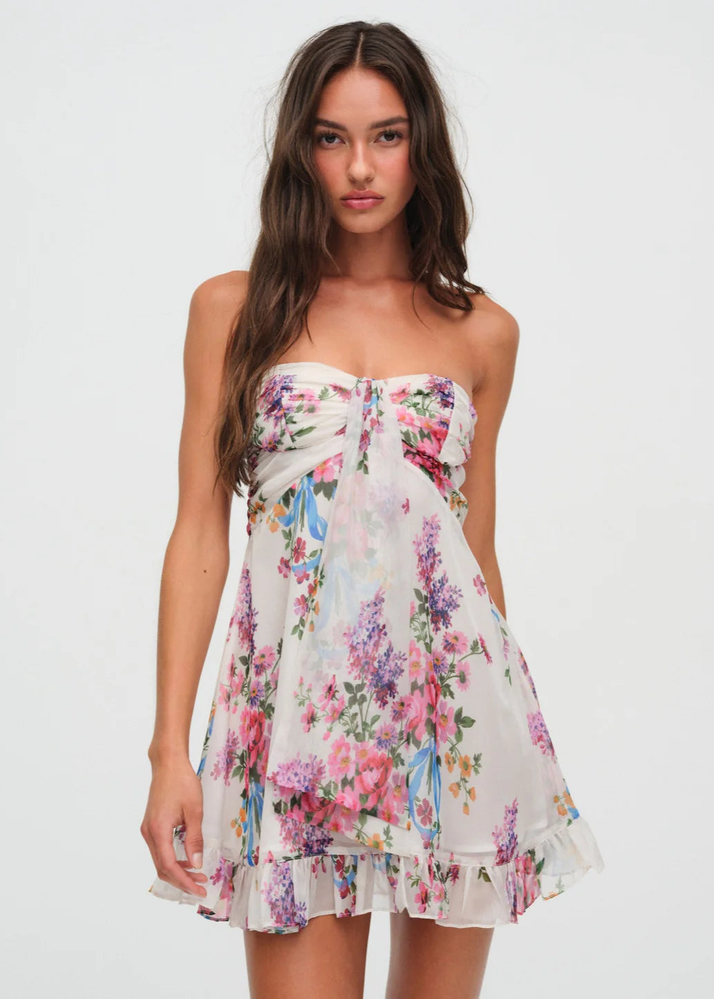 Flower Mini Dress