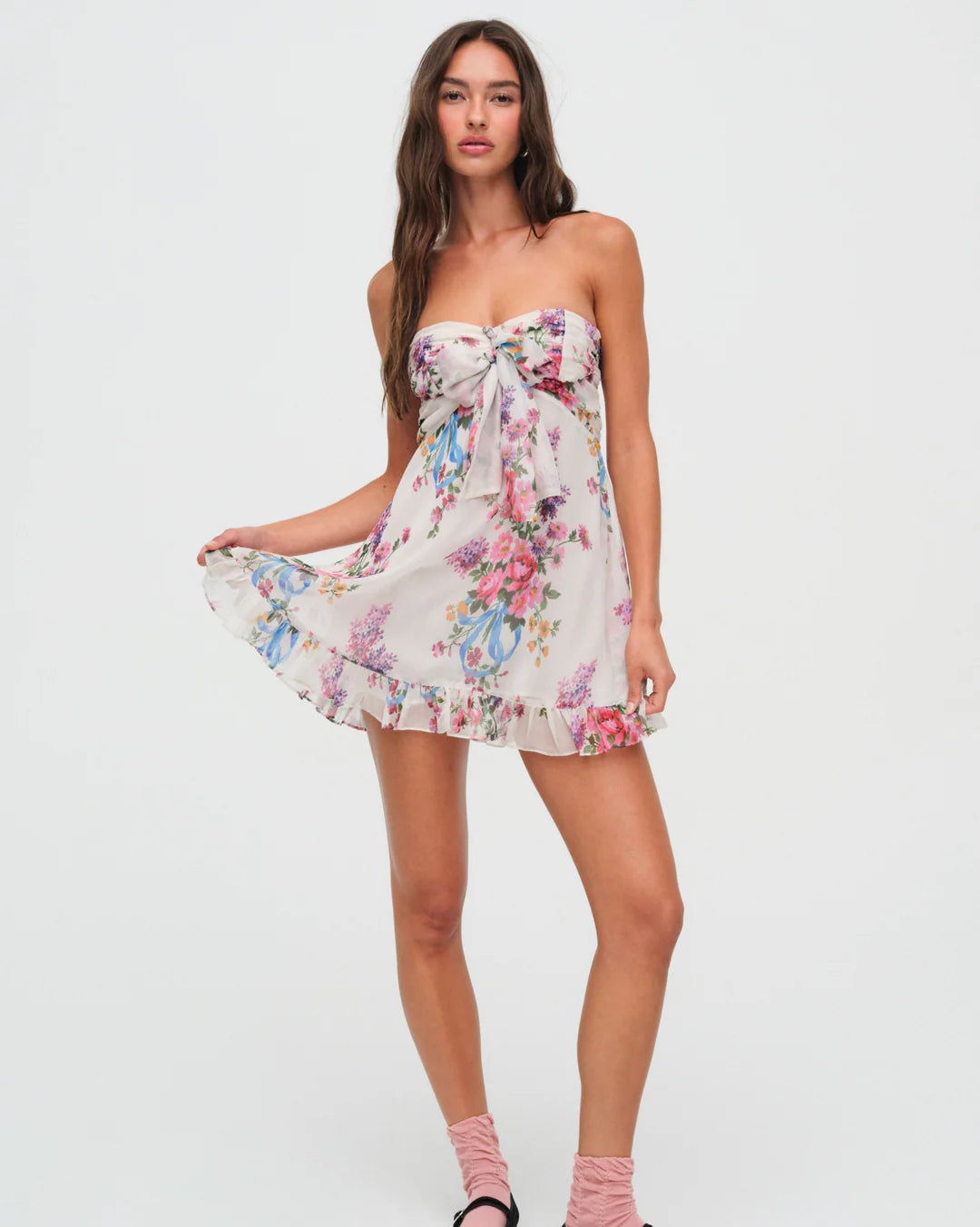 Flower Mini Dress