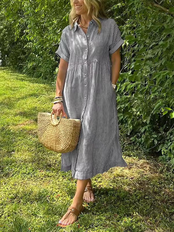 Sofia™ | Lad Sommerkjole Med Knapper