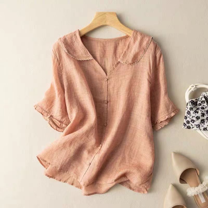 Sofia™ | Luftig linnedbluse 