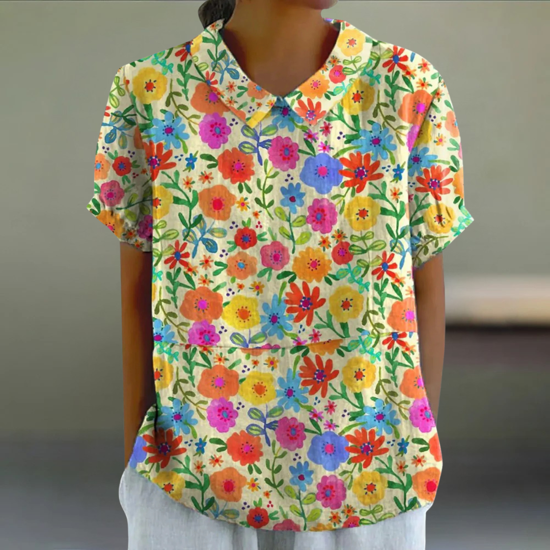 Sofia™ | Blomstret Bluse 