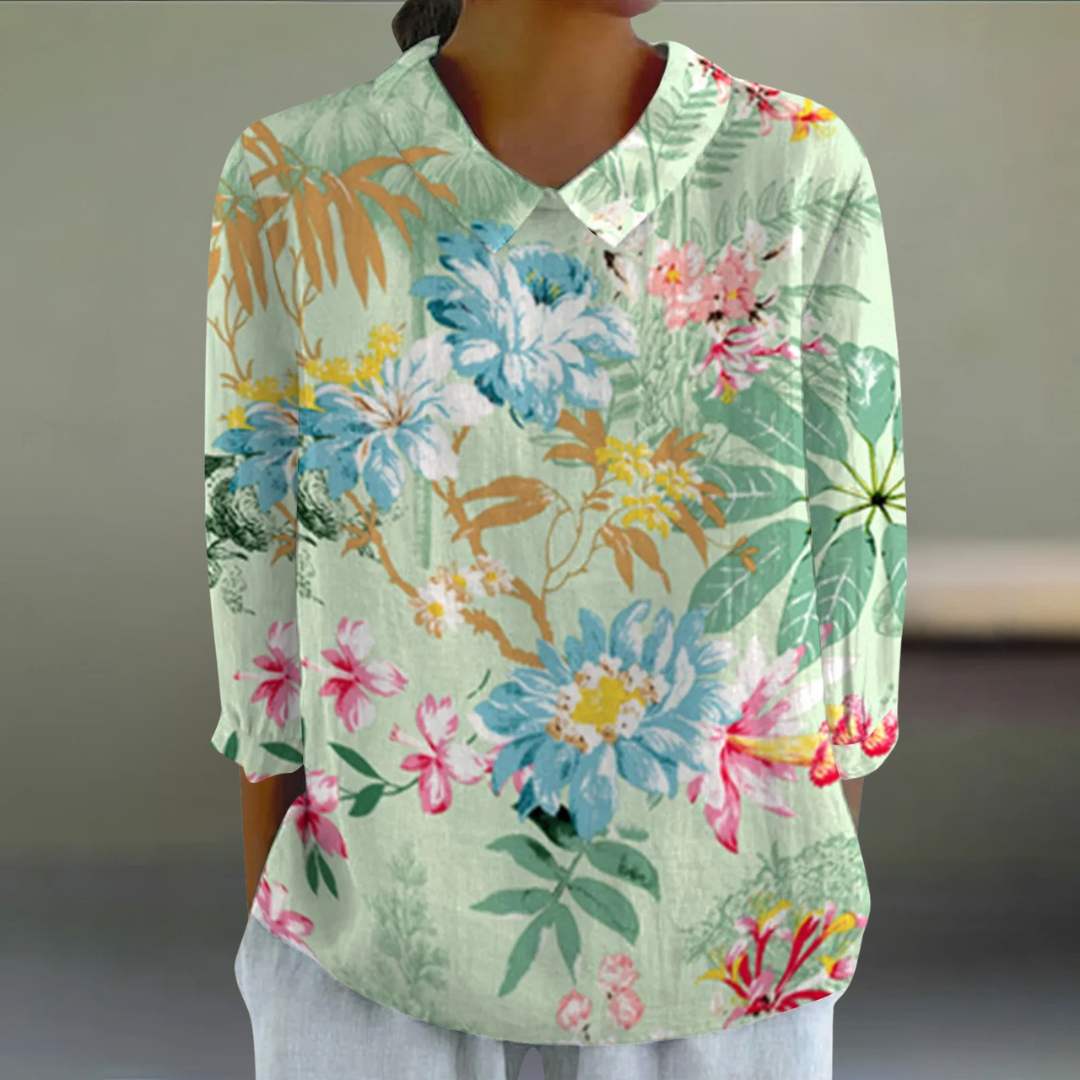 Sofia™ | Blomstret Bluse 