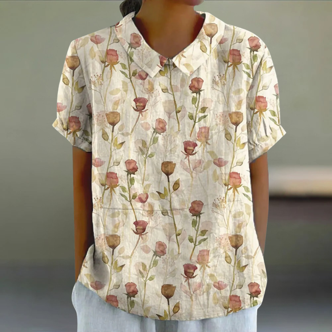 Sofia™ | Blomstret Bluse 