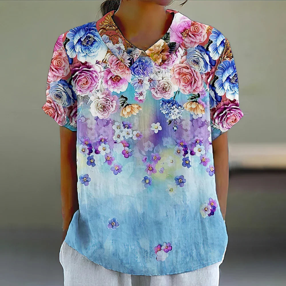 Sofia™ | Blomstret Bluse 