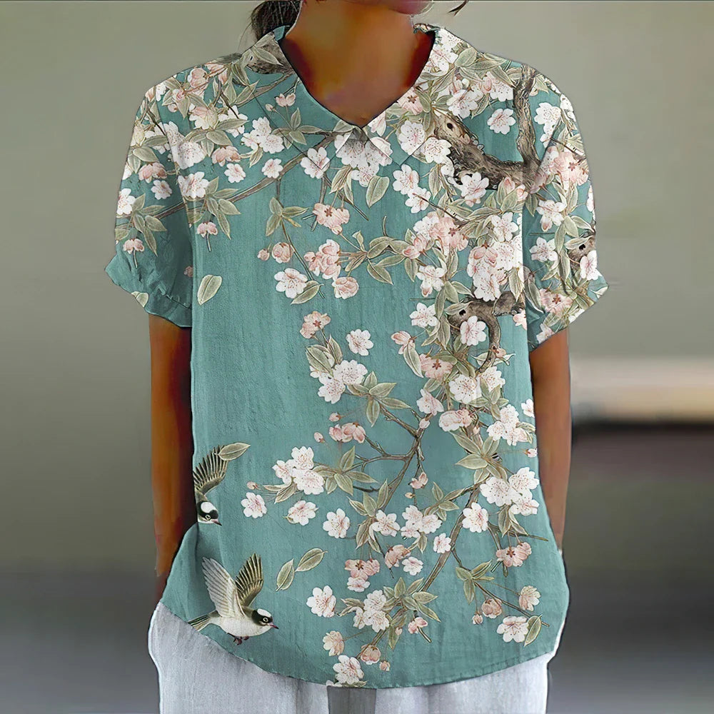 Sofia™ | Blomstret Bluse 