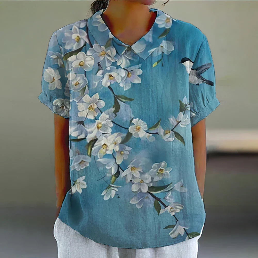 Sofia™ | Blomstret Bluse 