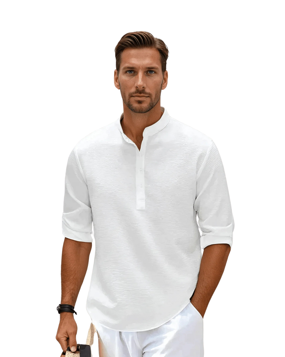 Langærmet poloshirt
