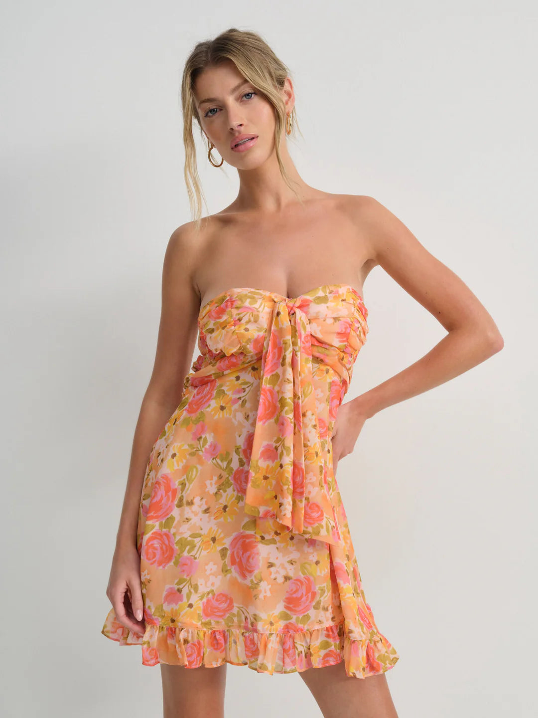 Flower Mini Dress