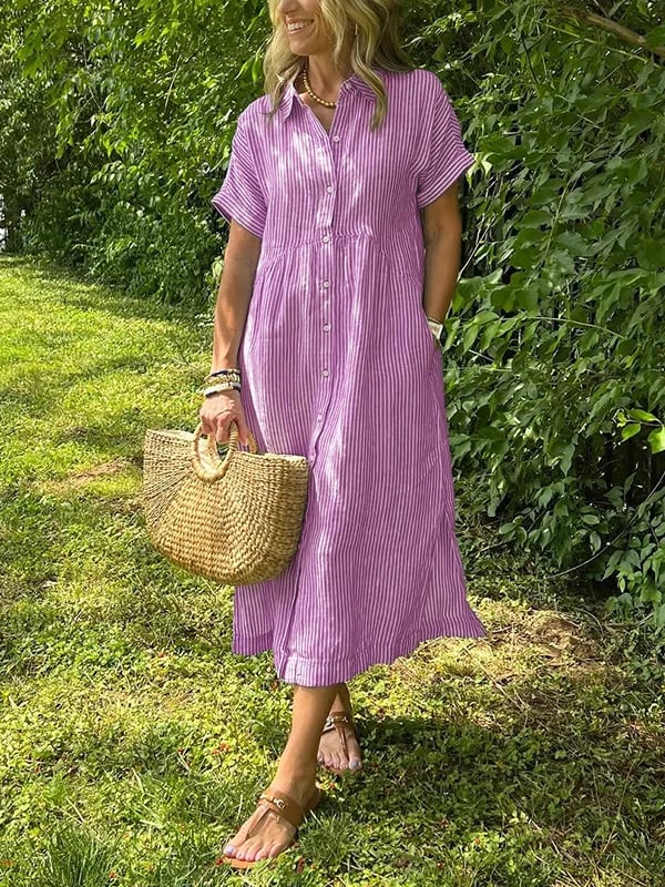 Sofia™ | Lad Sommerkjole Med Knapper