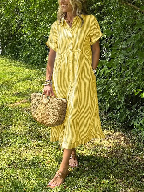 Sofia™ | Lad Sommerkjole Med Knapper