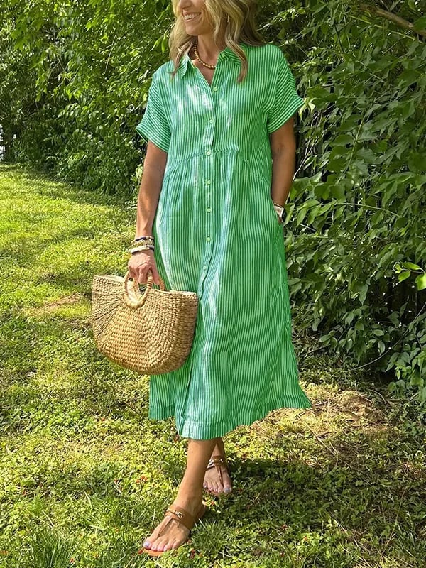 Sofia™ | Lad Sommerkjole Med Knapper